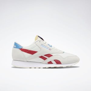 Reebok Classic Nylon Turnschuhe Herren - Tiefes Rot/Blau/Weiß - DE 692-RTH